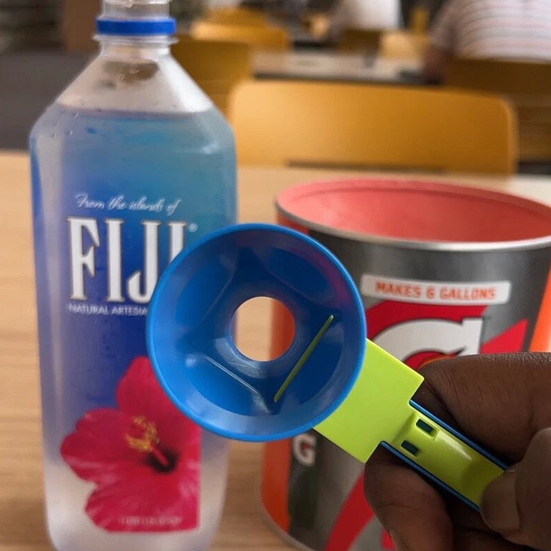 No Spill Funnel Spoon